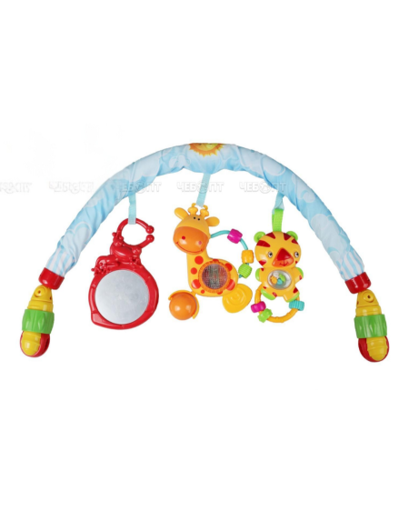 قوس ألعاب تفاعلي للأطفال – يثبت على السرير أو العربة